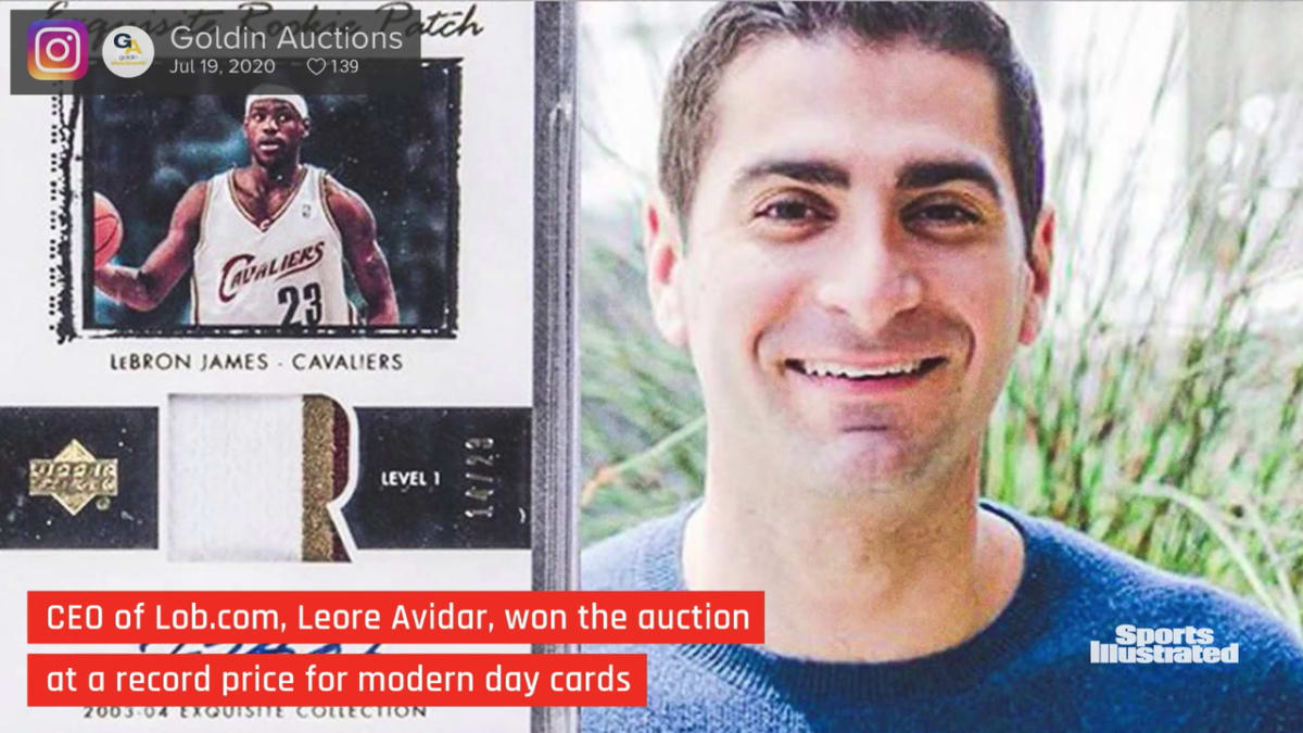LeBron James rookie card sold for $1.8 million at auction