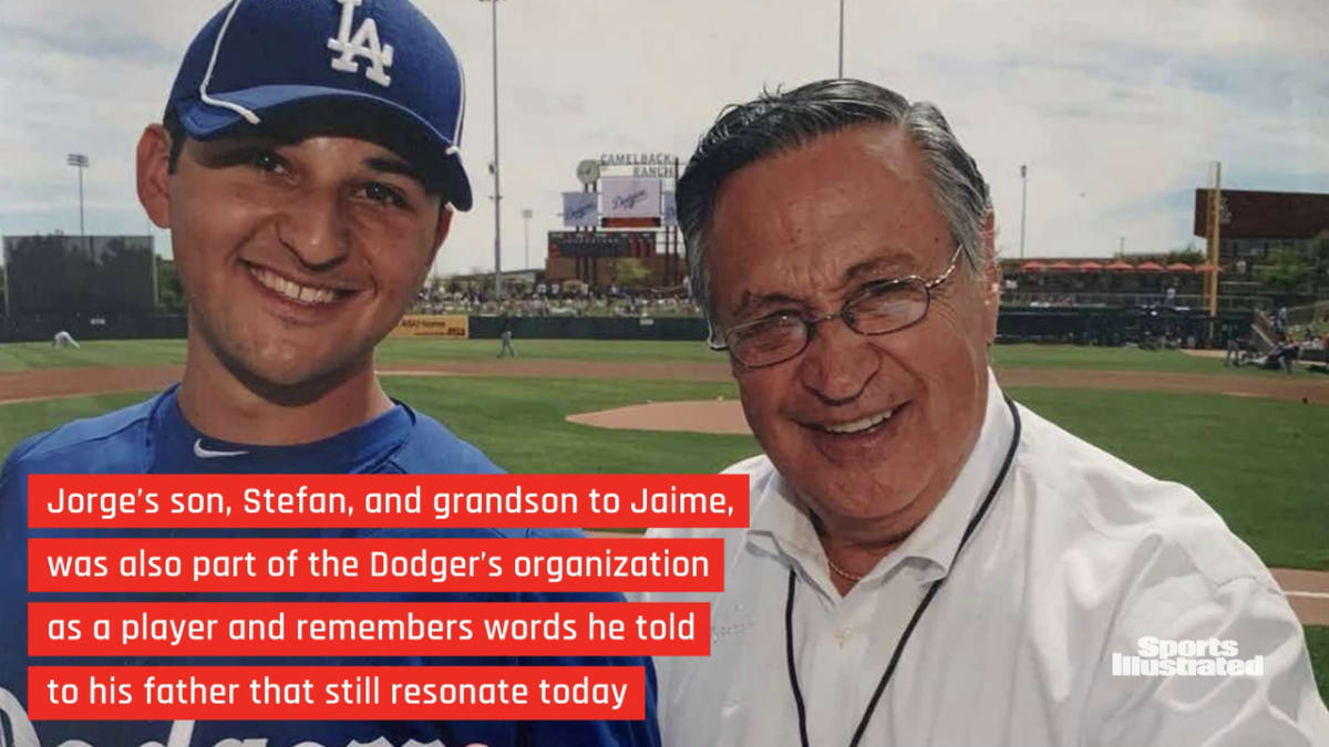 Los Angeles Dodgers - Photo of the Day: Hall of Famer Jaime Jarrin (left)  with his son, Jorge, who also works for the Dodgers and his grandson,  Stefan, who just signed his