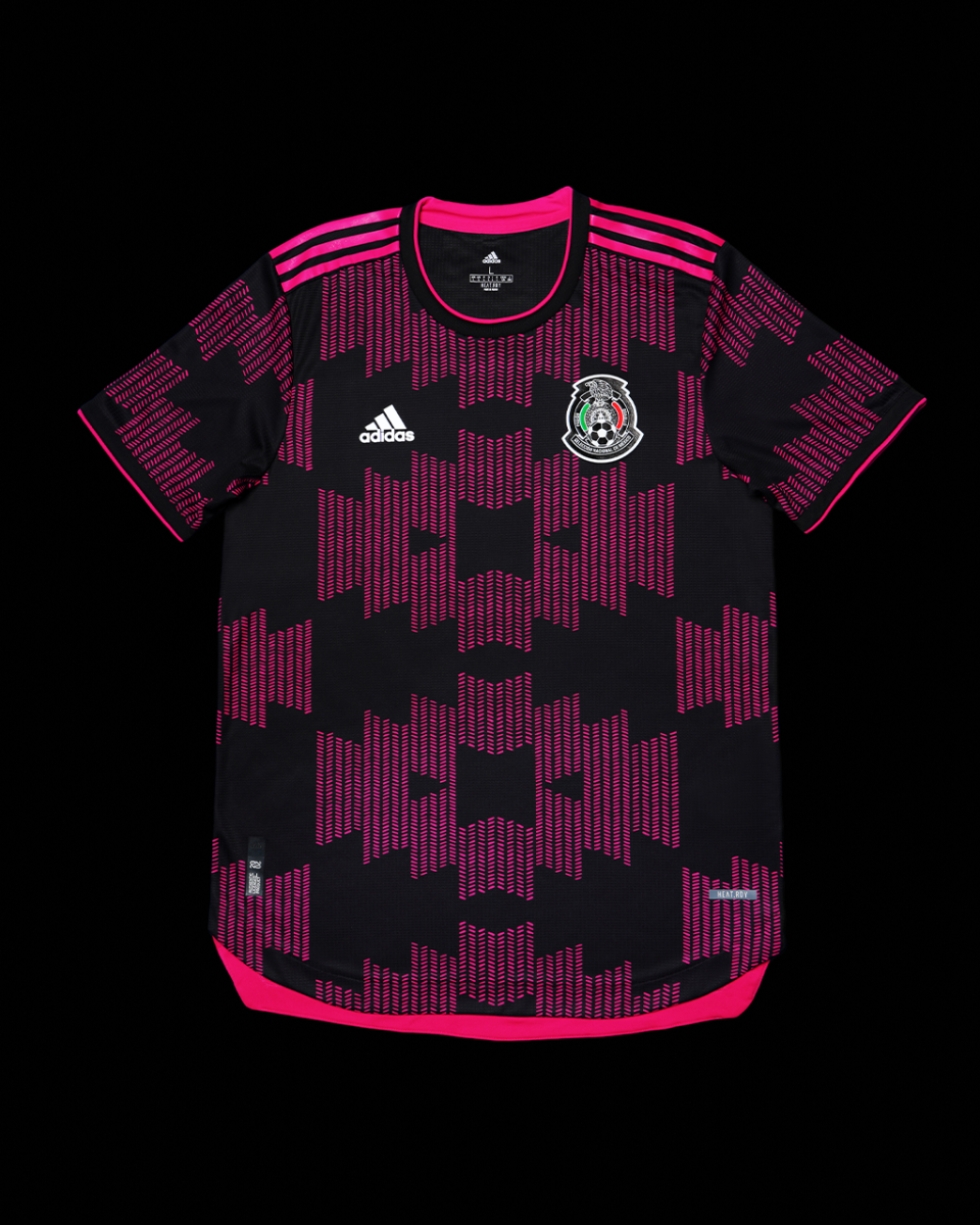Adidas Mexico Home Black /Pink Jersey small munimoro.gob.pe